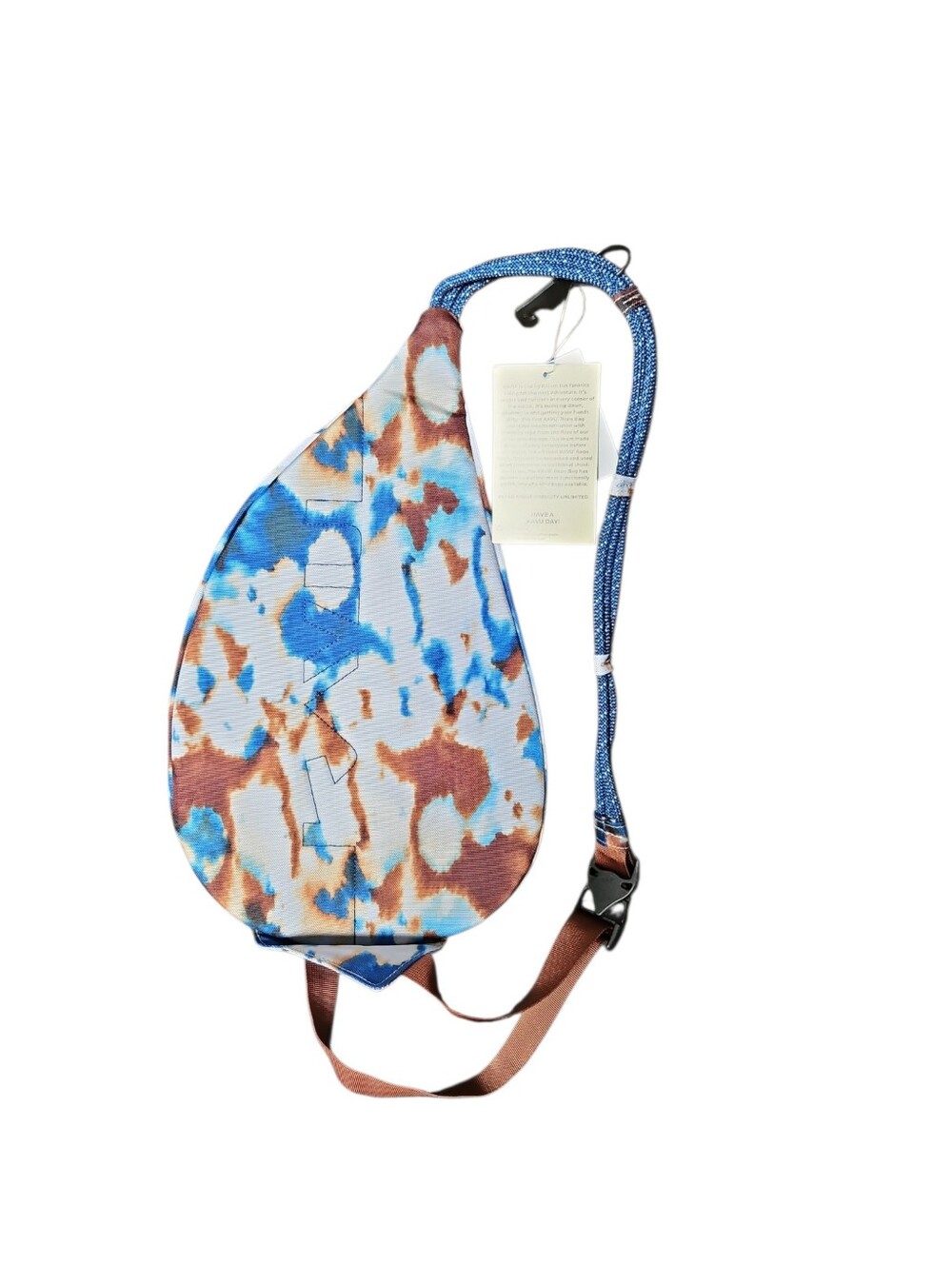 KAVU Mini Rope Sling in Earth Sky Tie Dye | NWT | Crossbody Sling Bag - Picture 4 of 5